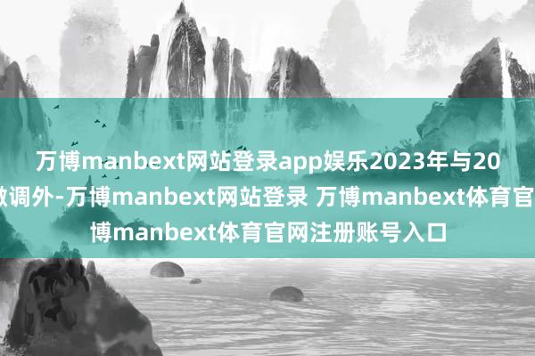 万博manbext网站登录app娱乐2023年与2024年持仓除了微调外-万博manbext网站登录 万博manbext体育官网注册账号入口